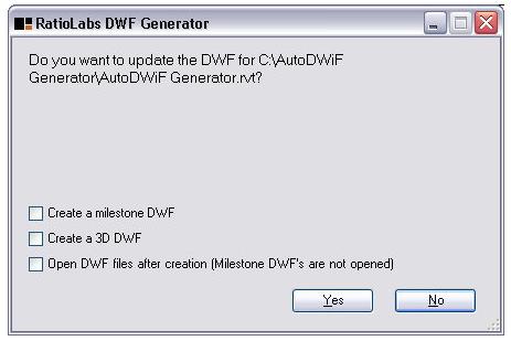 RatioLabs AutoDwf Generator